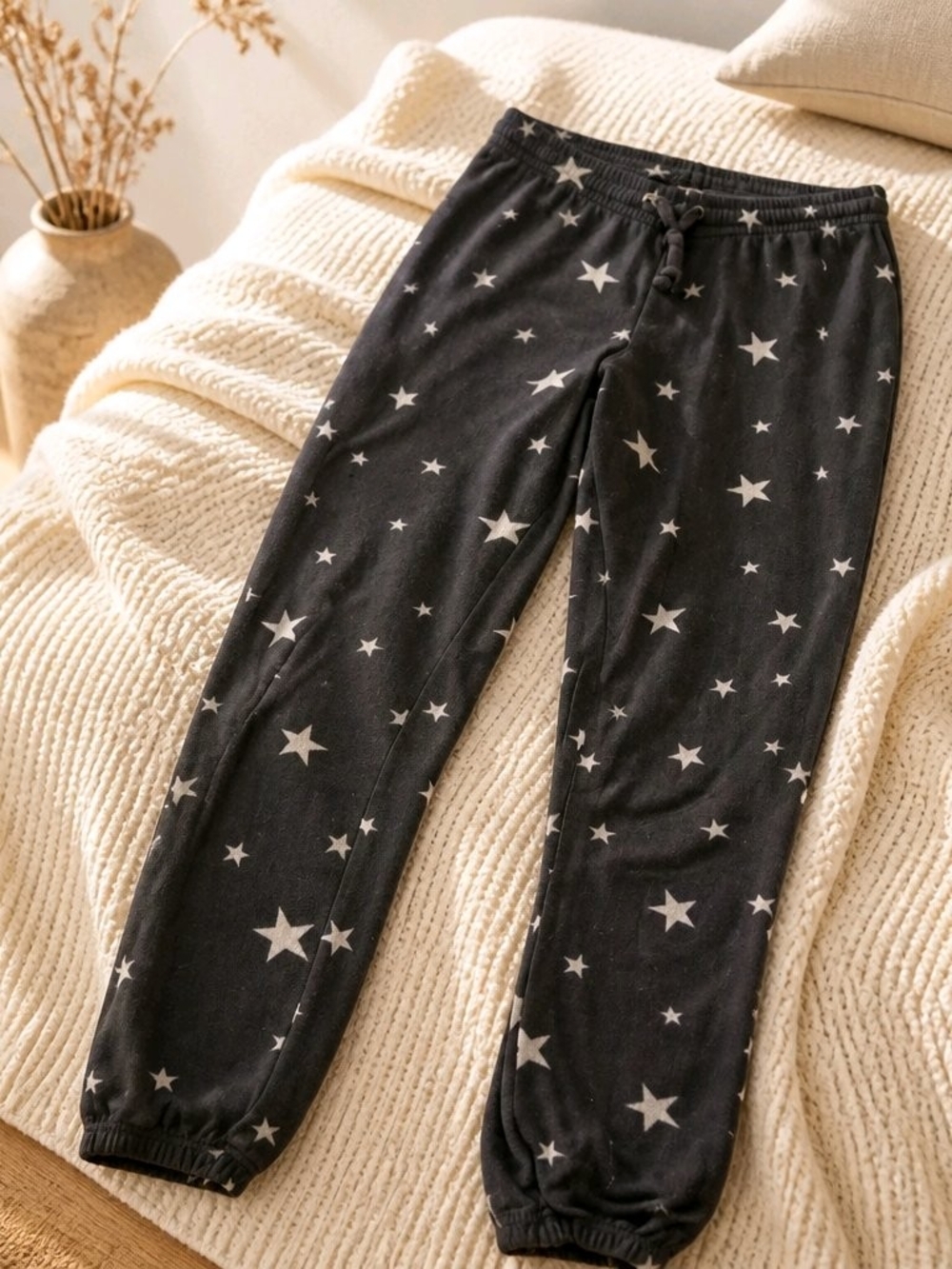 Old Navy Black Star-Print Pajama Joggers